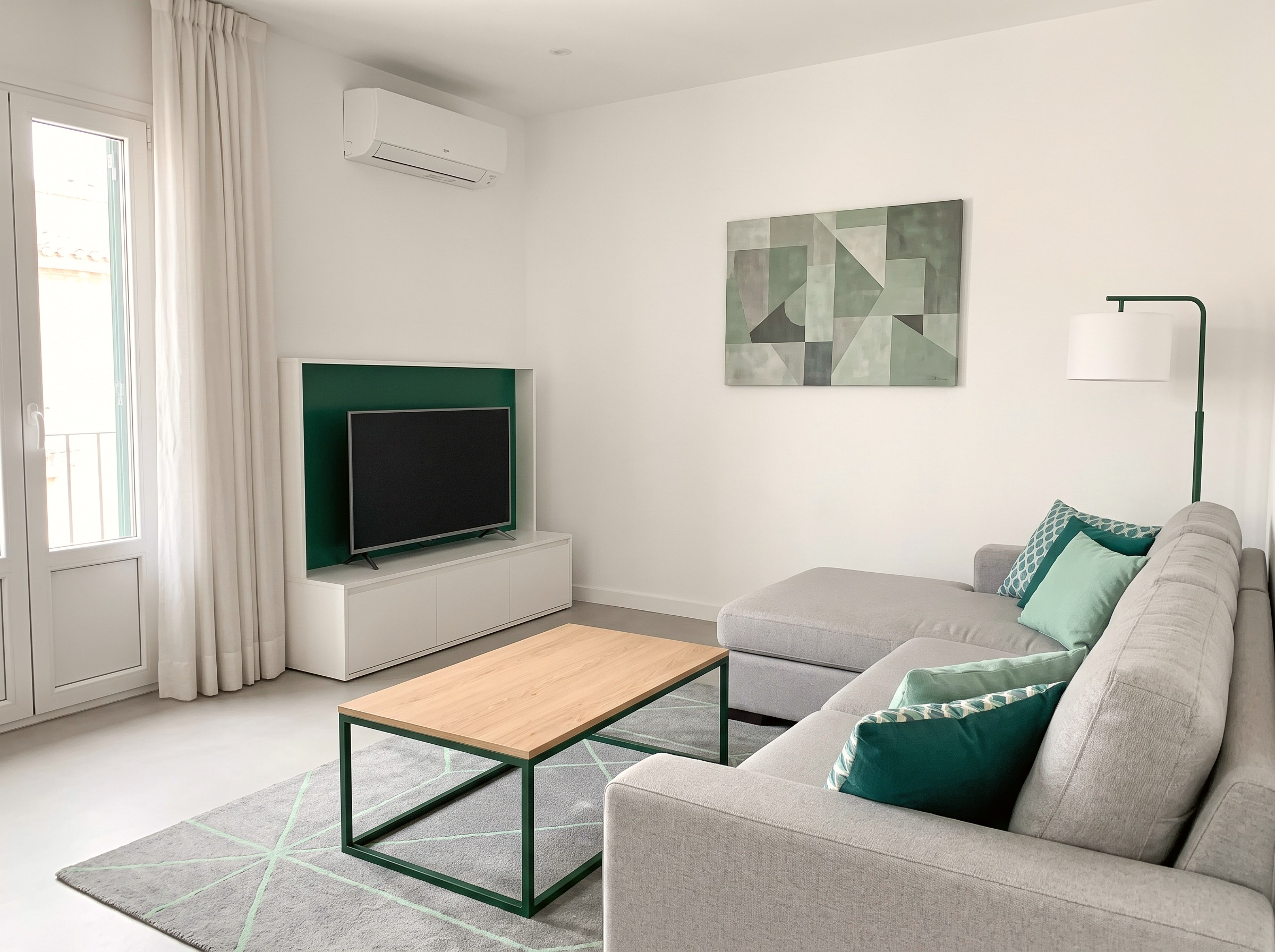 The Emerald Penthouse living room